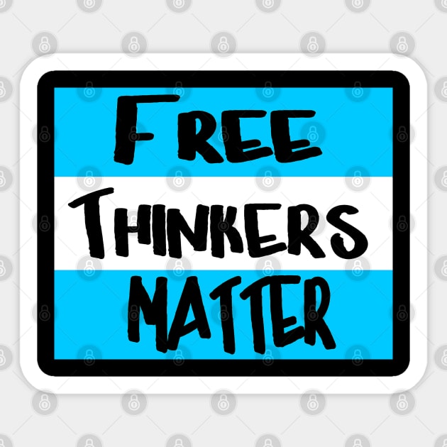 Free Thinkers Matter - Back Sticker by SubversiveWare